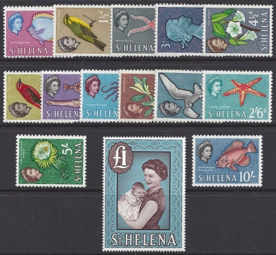 1961 St Helena SG.176/89 U/M (MNH) 1961 St Helena SG.176/89 U/M (MNH)