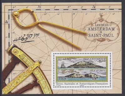 2013 French Antarctic MS.699 The Amsterdam & St. Paul Islands. U/M (MNH) 2013 French Antarctic MS.699 The Amsterdam & St. Paul Islands. U/M (MNH)