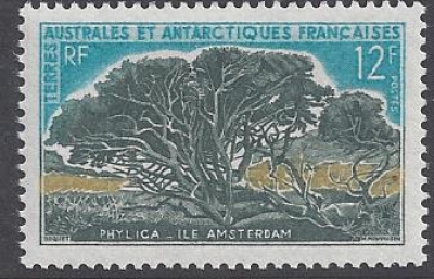 1969 French Antarctic SG.29 12F Phylica (Tree) u/m (MNH) 1969 French Antarctic SG.29 12F Phylica (Tree) u/m (MNH)