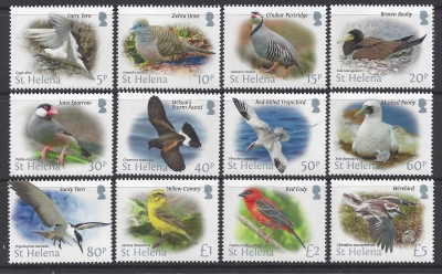 2015 St. Helena SG.1235-46 Birds set of 12 values U/M (MNH) 2015 St. Helena SG.1235-46 Birds set of 12 values U/M (MNH)