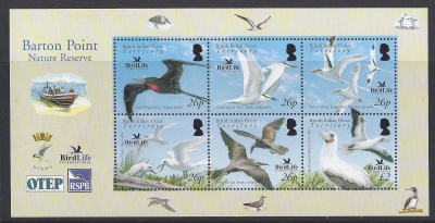 2006 British Indian Ocean Territory - MS.355 Birdlife International Barton Point Nature Reserve. mini sheet u/m (MNH) 2006 British Indian Ocean Territory - MS.355 Birdlife International Barton Point Nature Reserve. mini sheet u/m (MNH)
