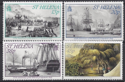 1990 St.Helena SG.582-5 - 150th Anniversary of Removal of Napoleons Body. set 4 values U/M (MNH) 1990 St.Helena SG.582-5 - 150th Anniversary of Removal of Napoleons Body. set 4 values U/M (MNH)