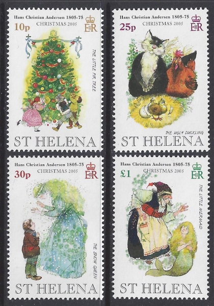 2005 St Helena. SG.965-8 Christmas - Hans Christian Anderson. set 4 values U/M (MNH) 2005 St Helena. SG.965-8 Christmas - Hans Christian Anderson. set 4 values U/M (MNH)
