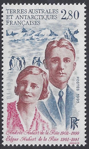 1995 French Antarctic. SG.337 Andree & Edgar Aubert de la Rue (Naturalist) U/M (MNH) 1995 French Antarctic. SG.337 Andree & Edgar Aubert de la Rue (Naturalist) U/M (MNH)