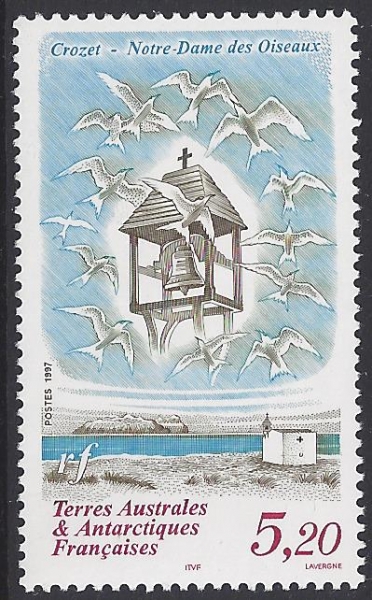 1997 French Antarctic. SG.367 Church of our Lady of The Birds, Crozet. U/M (MNH) 1997 French Antarctic. SG.367 Church of our Lady of The Birds, Crozet. U/M (MNH)