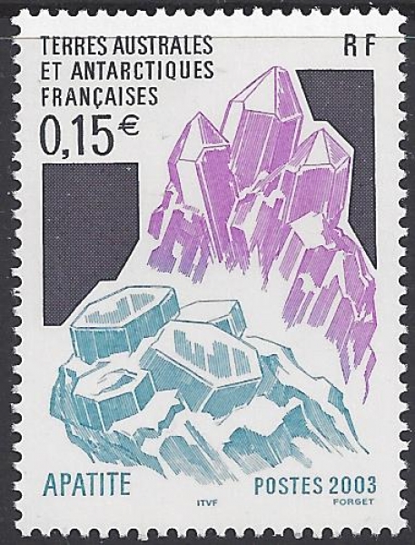 2003 French Antarctic. SG.496 Apatite. U/M (MNH) 2003 French Antarctic. SG.496 Apatite. U/M (MNH)