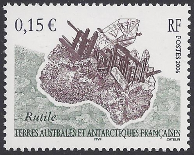 2006 French Antarctic. SG.559 Minerals - Rutile. U/M (MNH) 2006 French Antarctic. SG.559 Minerals - Rutile. U/M (MNH)