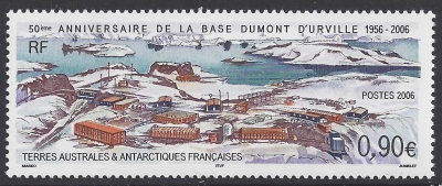 2006 French Antarctic. SG.564 50th Anniv. of Dumont D'Urville Base. U/M (MNH) 2006 French Antarctic. SG.564 50th Anniv. of Dumont D'Urville Base. U/M (MNH)