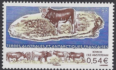 2007 French Antarctic. SG.574 Amsterdam Island Cattle. U/M (MNH) 2007 French Antarctic. SG.574 Amsterdam Island Cattle. U/M (MNH)
