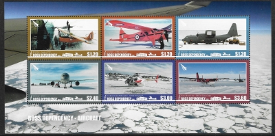 2018 Ross Dependency. MS.179 Aircraft mini sheet. U/M (MNH) 2018 Ross Dependency. MS.179 Aircraft mini sheet. U/M (MNH)