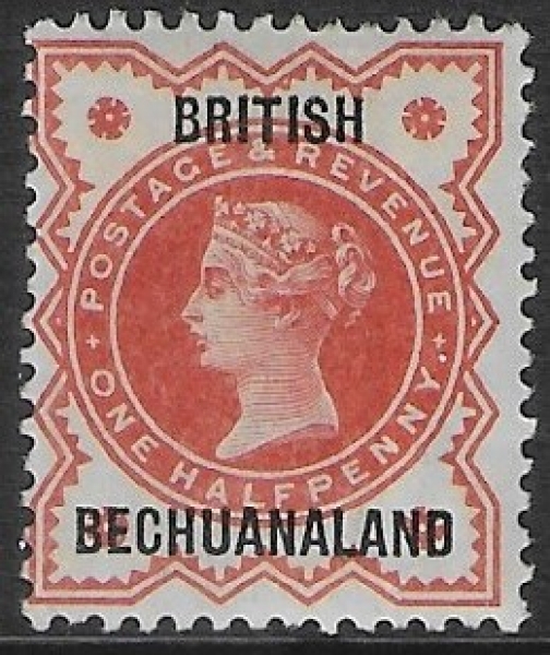 SG.59 British Bechuanaland ½d vermilion. mounted mint. SG.59 British Bechuanaland ½d vermilion. mounted mint.