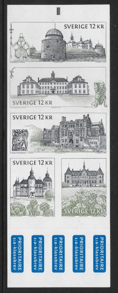 2010 Sweden SG2652-6 (SB643)Castles and Palaces Set of 5 values U/M (MNH) 2010 Sweden SG2652-6 (SB643)Castles and Palaces Set of 5 values U/M (MNH)