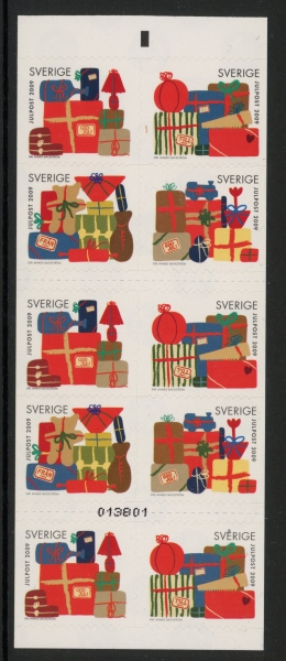 2009 Sweden SB640 Christmas Booklet containing SG2638-41 U/M (MNH) 2009 Sweden SB640 Christmas Booklet containing SG2638-41 U/M (MNH)
