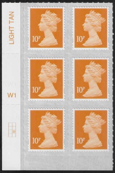 U2923 10p dull orange M18L Cyld W1 grid position R3 C2 SBP L/s Walsall U/M (MNH) U2923 10p dull orange M18L Cyld W1 grid position R3 C2 SBP L/s Walsall U/M (MNH)