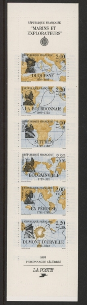 1988 SG.2815a CSB11 Explorers Set of 6 values U/M (MNH) 1988 SG.2815a CSB11 Explorers Set of 6 values U/M (MNH)