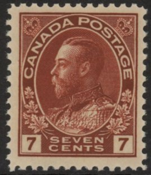 1924 Canada SG.251  7c red-brown  U/M (MNH) 1924 Canada SG.251  7c red-brown  U/M (MNH)