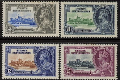 1935 Straits Settlements - SG.256-9 KGV Silver Jubilee set mounted mint. 1935 Straits Settlements - SG.256-9 KGV Silver Jubilee set mounted mint.