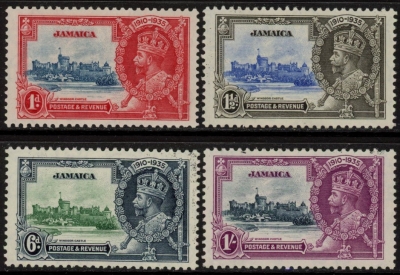 1935 Jamaica - SG.114-7 KGV Silver Jubilee set mounted mint. 1935 Jamaica - SG.114-7 KGV Silver Jubilee set mounted mint.