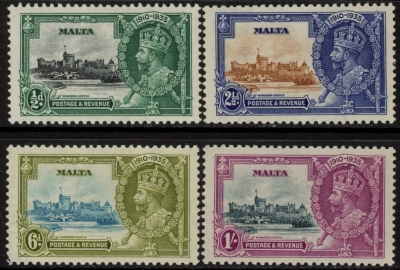 1935 Malta - SG.210-3 KGV Silver Jubilee set mounted mint. 1935 Malta - SG.210-3 KGV Silver Jubilee set mounted mint.