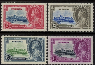1935 St.Helena - SG.124-7 KGV Silver Jubilee set mounted mint. 1935 St.Helena - SG.124-7 KGV Silver Jubilee set mounted mint.