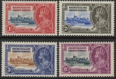 1935 Bechuanaland Protectorate SG.111-4 Silver Jubilee set 4 values u/m (MNH) 1935 Bechuanaland Protectorate SG.111-4 Silver Jubilee set 4 values u/m (MNH)