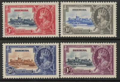 1935 Bemuda SG.94-7 Silver Jubilee set 4 values u/m (MNH) 1935 Bemuda SG.94-7 Silver Jubilee set 4 values u/m (MNH)