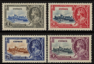 1935 Cyprus SG.144-7 Silver Jubilee set 4 values U/M (MNH) 1935 Cyprus SG.144-7 Silver Jubilee set 4 values U/M (MNH)