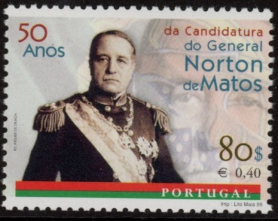 1999 Portugal SG.2700 Anniv of Jose Norton De Matos U/M (MNH) 1999 Portugal SG.2700 Anniv of Jose Norton De Matos U/M (MNH)