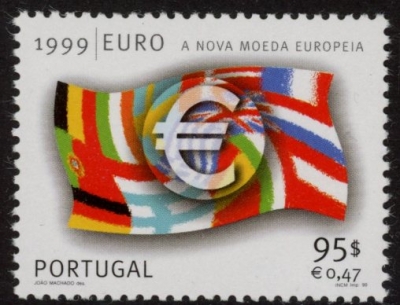 1999 Portugal SG.2696 Introduction of the Euro U/M (MNH) 1999 Portugal SG.2696 Introduction of the Euro U/M (MNH)