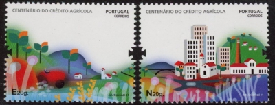 2011 Portugal SG.3840-1 Agricultural Credit Set of 2 values UM (MNH) 2011 Portugal SG.3840-1 Agricultural Credit Set of 2 values UM (MNH)