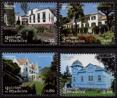 2011 Portugal SG.3902-5 Tourism Quintas of Madeira Set of 4 values U/M (MNH) 2011 Portugal SG.3902-5 Tourism Quintas of Madeira Set of 4 values U/M (MNH)
