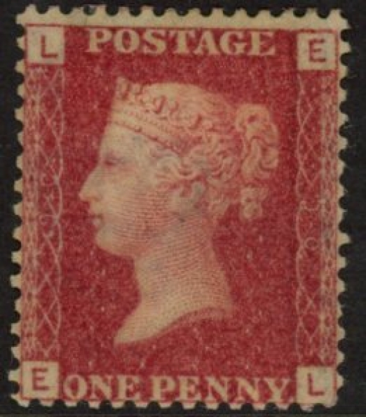 SG.43 1d rose red. corner letters 'EL' Plate 90 mint Original Gum SG.43 1d rose red. corner letters 'EL' Plate 90 mint Original Gum