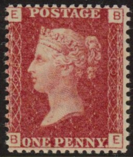 SG.43 1d rose red. corner letters 'BE' Plate 108 mint Original Gum SG.43 1d rose red. corner letters 'BE' Plate 108 mint Original Gum