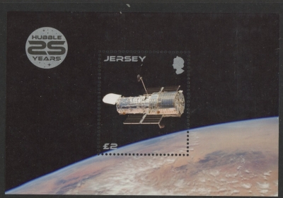 2015 Jersey MS.1939 Anniv Hubble Space Telescope M/S U/M Face £2.00 2015 Jersey MS.1939 Anniv Hubble Space Telescope M/S U/M Face £2.00