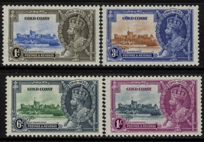 1935 Gold Coast - SG.113/6 Silver Jubilee set 4 values U/M (MNH) 1935 Gold Coast - SG.113/6 Silver Jubilee set 4 values U/M (MNH)