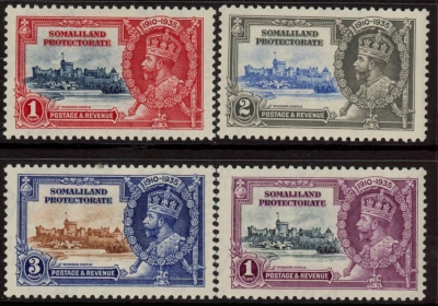1935 Somaliland - SG.86-9 KGV Silver Jubilee set mounted mint. 1935 Somaliland - SG.86-9 KGV Silver Jubilee set mounted mint.