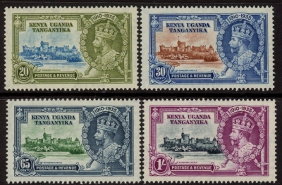 1935 K.U.T - SG.124-7 KGV Silver Jubilee set lightly mounted mint. Cat. value £9.00 1935 K.U.T - SG.124-7 KGV Silver Jubilee set lightly mounted mint. Cat. value £9.00