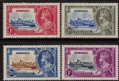 1935 Dominica - SG.92-5 KGV Silver Jubilee. very lightly mounted mint. Cat. value £50.00 1935 Dominica - SG.92-5 KGV Silver Jubilee. very lightly mounted mint. Cat. value £50.00