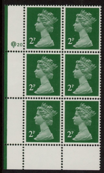 X1000a (UG6) Questa 2p TI Perf 15x14 emerald green. ACP Cyld. Q20 U/M (MNH) X1000a (UG6) Questa 2p TI Perf 15x14 emerald green. ACP Cyld. Q20 U/M (MNH)