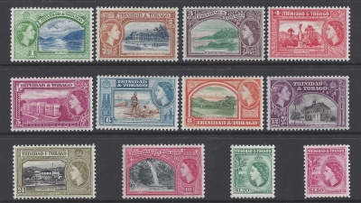 Trinidad & Tobago 1953-9 Definitives SG267-78 Set of 12 values u/m (MNH) Trinidad & Tobago 1953-9 Definitives SG267-78 Set of 12 values u/m (MNH)