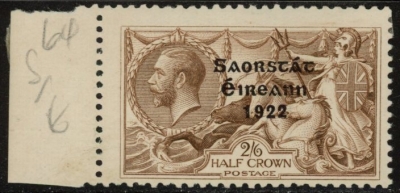 1922 KGV. SG64 2/6d chocolate brown. U/M (MNH) 1922 KGV. SG64 2/6d chocolate brown. U/M (MNH)