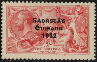 1922 KGV. SG65  5/- rose-carmine. mounted mint. 1922 KGV. SG65  5/- rose-carmine. mounted mint.
