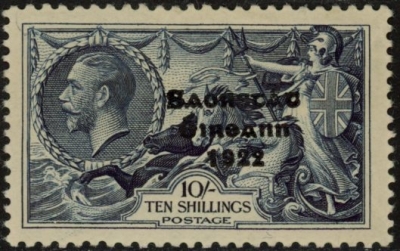 1935 KGV. SG.101  10/-  Indigo  re - engraved lightly mounted mint. 1935 KGV. SG.101  10/-  Indigo  re - engraved lightly mounted mint.