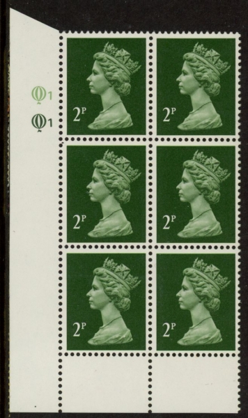 X1001 (UG7) Questa 2p TII bright green & deep green. Cyld. Q1 Q1 U/M (MNH) X1001 (UG7) Questa 2p TII bright green & deep green. Cyld. Q1 Q1 U/M (MNH)