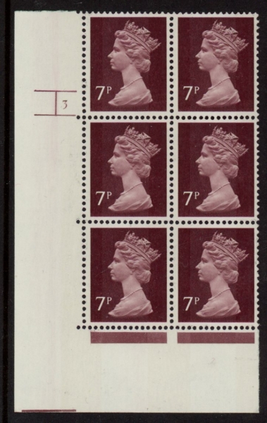 U153 (x874) Harrison 7p 2B purple brown. (FCP) PVAD. cyld.3 no dot phos.26 U/M (MNH) U153 (x874) Harrison 7p 2B purple brown. (FCP) PVAD. cyld.3 no dot phos.26 U/M (MNH)