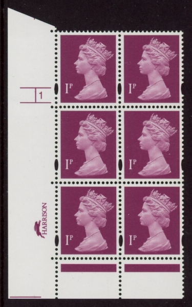 Y1667 (U69B) 1p crimson. Harrison/DLR 2B blue fluor. PVA. bluish Cyld. 1 no dot. phos 47 U/M (MNH) Y1667 (U69B) 1p crimson. Harrison/DLR 2B blue fluor. PVA. bluish Cyld. 1 no dot. phos 47 U/M (MNH)