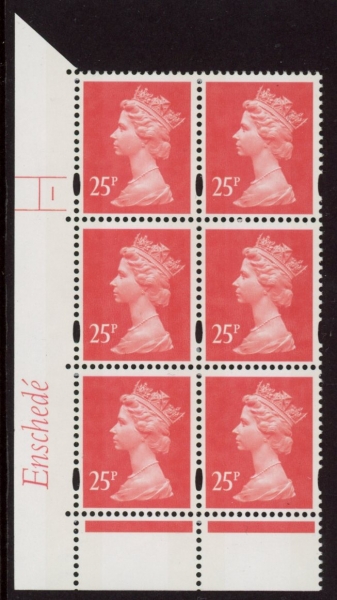 Y1690 (U292) 25p rose-red. 2B. Enschedé Cyld. 1 no dot. PVA bluish. Blue Fluor. U/M (MNH) Y1690 (U292) 25p rose-red. 2B. Enschedé Cyld. 1 no dot. PVA bluish. Blue Fluor. U/M (MNH)
