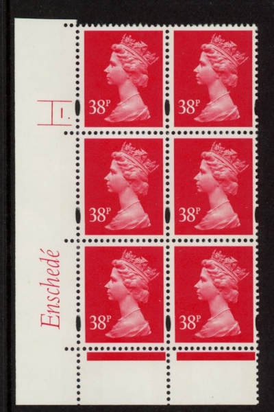 Y1706 (U371) 38p 2B rosine Enschede Cyl.1dot yellow fluor. U/M (MNH) Y1706 (U371) 38p 2B rosine Enschede Cyl.1dot yellow fluor. U/M (MNH)