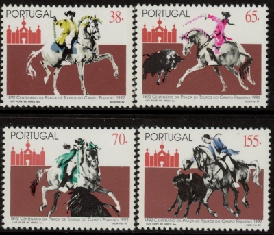 1992 Portugal SG.2300-3 Campo Pequeno Bull Ring Set of 4 values U/M (IMNH) 1992 Portugal SG.2300-3 Campo Pequeno Bull Ring Set of 4 values U/M (IMNH)