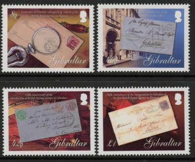 2007 Gibraltar SG.1216-9 Postal Anniversaries Set of 4 values U/M (MNH) 2007 Gibraltar SG.1216-9 Postal Anniversaries Set of 4 values U/M (MNH)